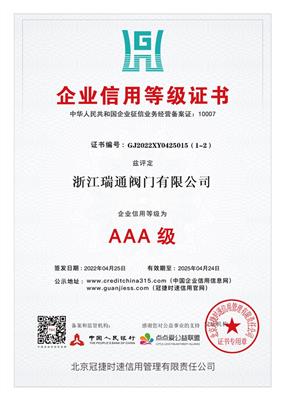 AAA Corporate credit Certificate