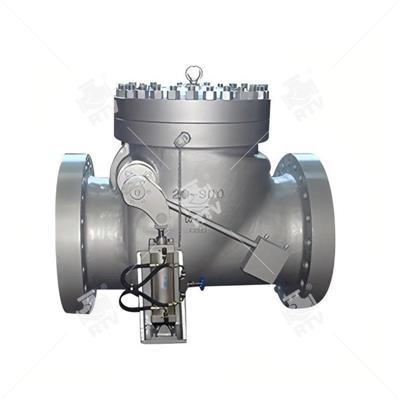 API6D Check Valve with Cylinder, A216 WCB, API 6D, 20 Inch, 900 LB