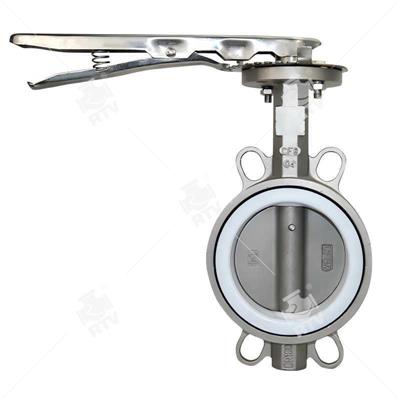 PTFE Stainless Steel Wafer Butterfly Valve