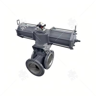 Electric three way plug valve