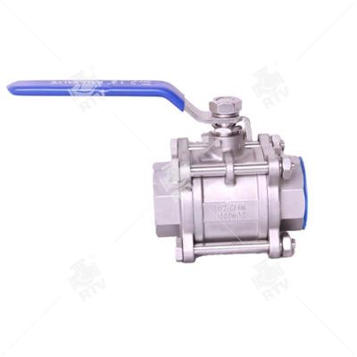 3PC NPT Threas ball valve