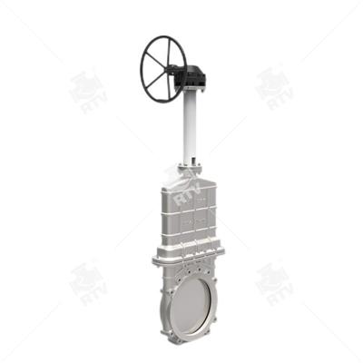 Unidirectional Seal Full Enclosed Medium Pressure Knife Gate Valve