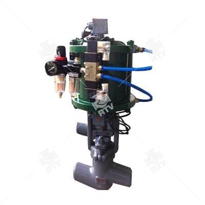 Pneumatic welding globe valve